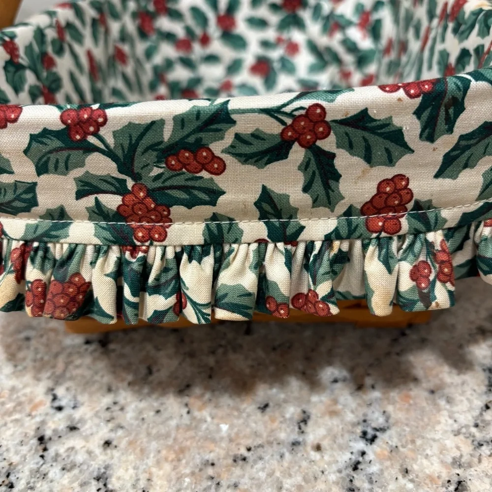 Vintage Longaberger 1996 Holiday Cheer Basket - Picture 5 of 16